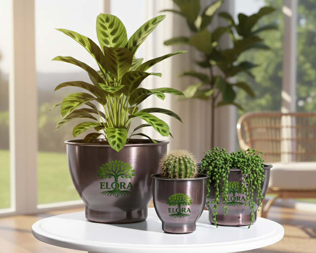 Gunmetal Goblet Planter