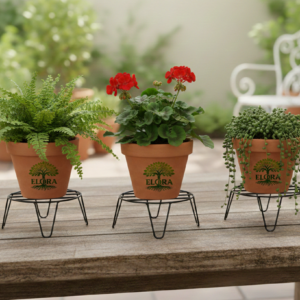 Arc Round Metal Plant Stand